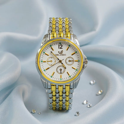 Montre Femme Luxe Bicolore