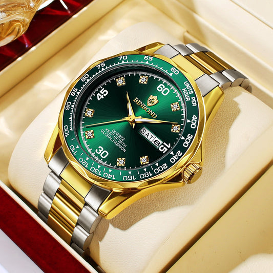 Binbond montre-bracelet à Quartz de luxe