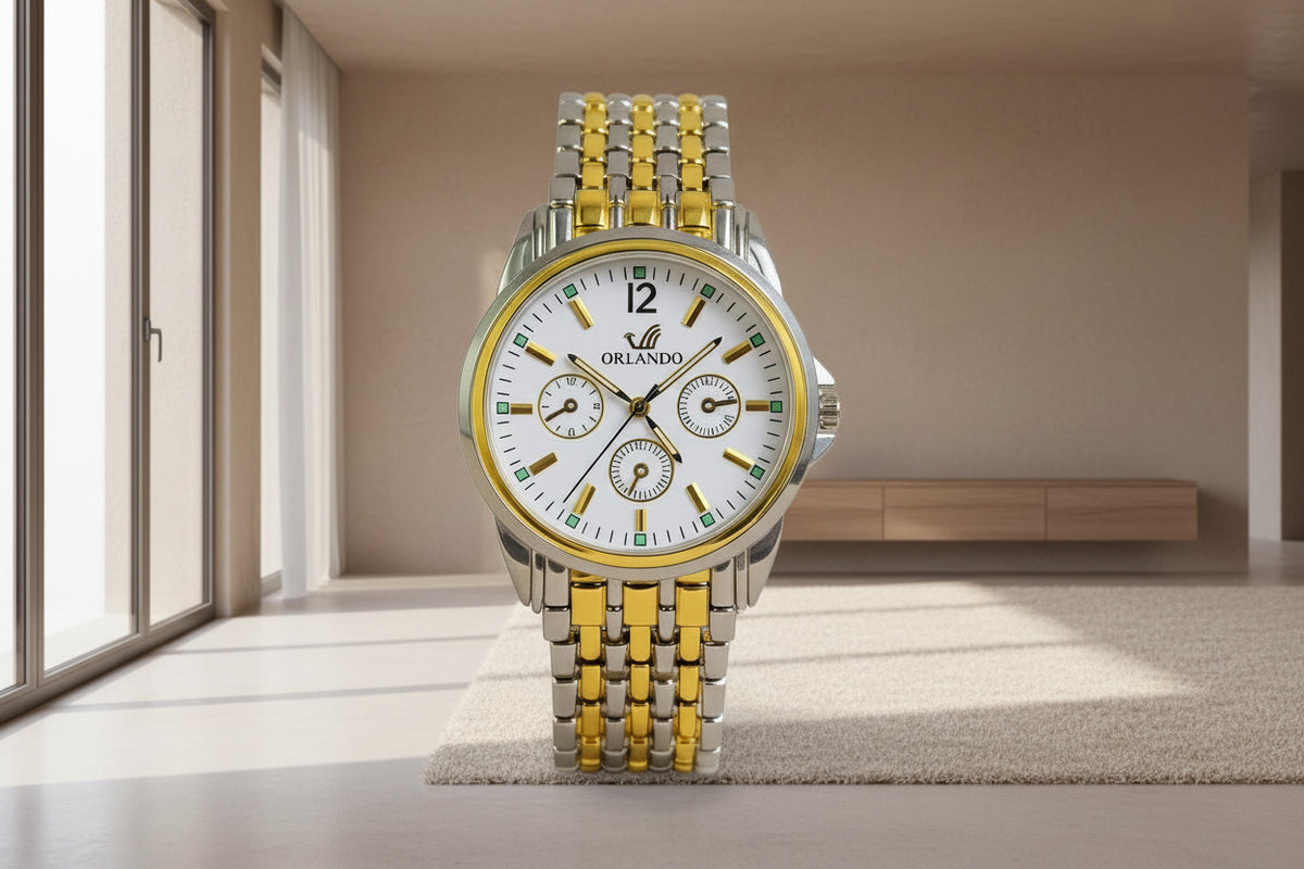 Montre Femme Luxe Bicolore