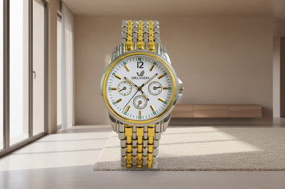 Montre Femme Luxe Bicolore